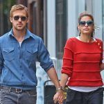 Ryanas Goslingas su savo mergina Eva Mendes