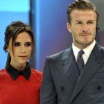 David Beckham avec sa femme Victoria Beckham