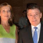 Juan Manuel Santos met zijn huidige vrouw