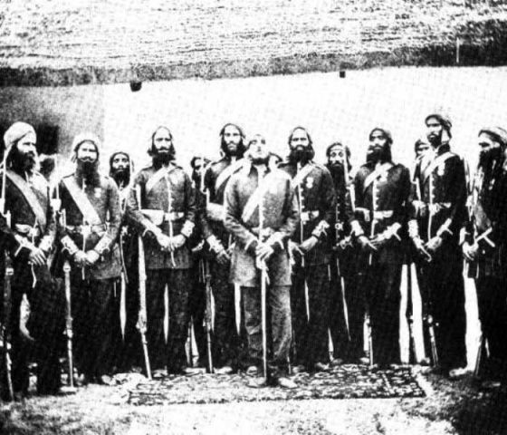 Havildar Ishar Singh se svými vojáky