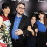 Guillermo del Toro sa bivšom suprugom i kćerima