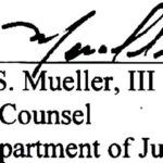 Signature de Robert Mueller