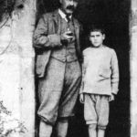 Ръдиард Киплинг с единствения си син Джон