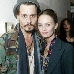 Johnny Depp med sin kæreste Vanessa Paradis