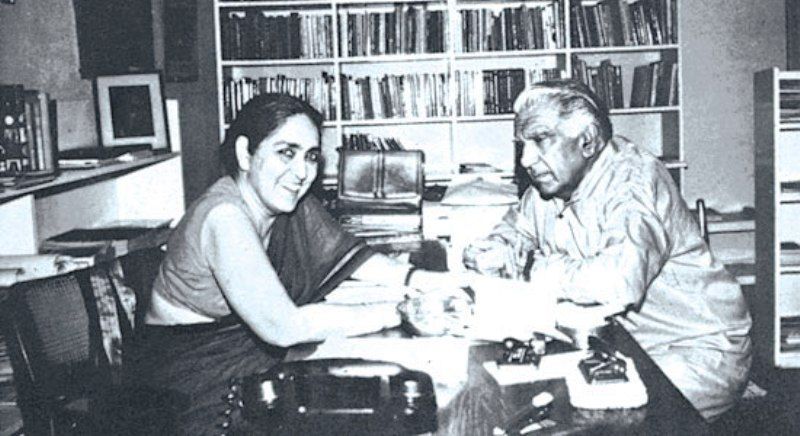 Romila Thapar With Her Brother Romesh Thapar
