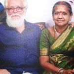 Nambi Narayanan com sua esposa