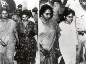 Maldiviske dameofficerer arresteret i ISRO-spionagesagen; Mariam Rasheeda (venstre) og Fauzia Hassan (højre)