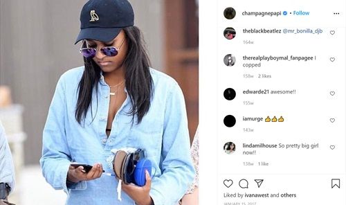 „Drake“ „Instagram“ įrašas apie Sasha Obamą, dėvinčią savo drabužių prekės ženklo kepurę