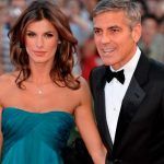 George Clooney avec son ex petite-amie Elisabetta Canalis