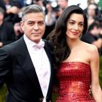 George Clooney entisen tyttöystävänsä Amal Alamuddinin kanssa