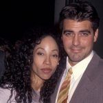 George Clooney entisen tyttöystävänsä Kimberly Russelin kanssa