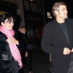 George Clooney entisen tyttöystävänsä Karen Duffyn kanssa
