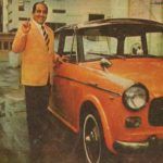 Mohammed Rafi avec sa voiture FIAT Padmini