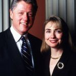 Hillary Clinton aviomiehen Bill Clintonin kanssa