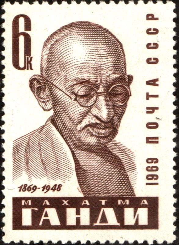   Razítko Sovětského svazu Mahátma Gándhí