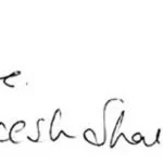   Rakesh Sharma's Signature