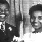 Winnie Mandela og Nelson Mandela bryllupsbillede