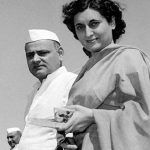 Indira Gandhi mit ihrem Ehemann Feroze