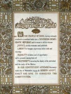 Indiens forfatning
