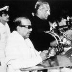 М. Карунанидхи полага клетва като главен министър на Тамил Наду през 1989 г.