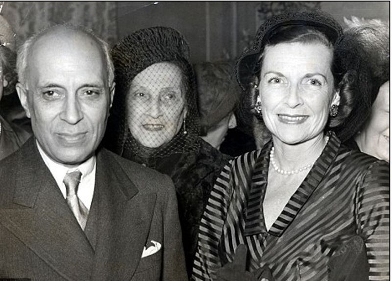 Jawaharlal Nehru avec sa petite amie présumée Edwina Mountbatten