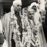 Jawaharlal Nehru con su hermana, Vijaya Lakshmi Pandit
