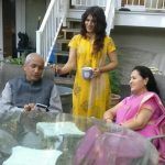 Shashaa Tirupati con sus padres