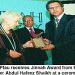 Dr Ruth Pfau med Jinnah Award
