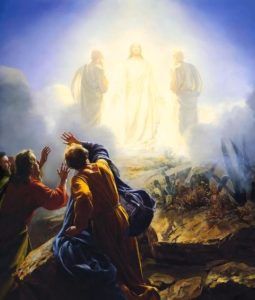 Maleri af transfiguration af Jesus