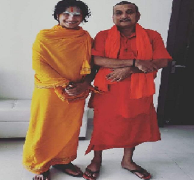 Gupteshwar Pandey עם Swami Padam Priyam