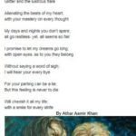 Athar Aamir Khan Gedicht