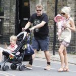 James Corden avec sa femme et ses enfants