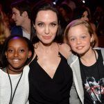 Angelina Jolie avec Zahara et Shiloh