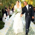 Criss Judd và Jennifer Lopez trong ngày cưới.