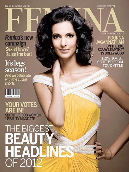 Poorna Jagannathan auf dem Cover von Femina