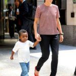 Sandra Bullock avec son fils