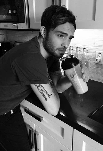   Ed Westwick's tattoo on right bicep