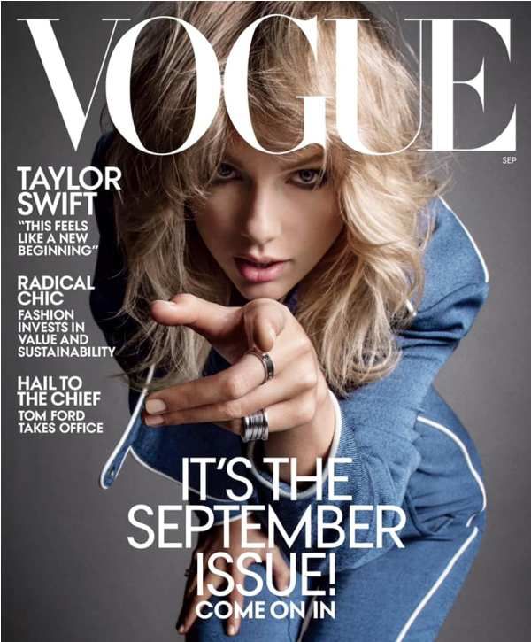 Taylor Swift sur le magazine Vogue