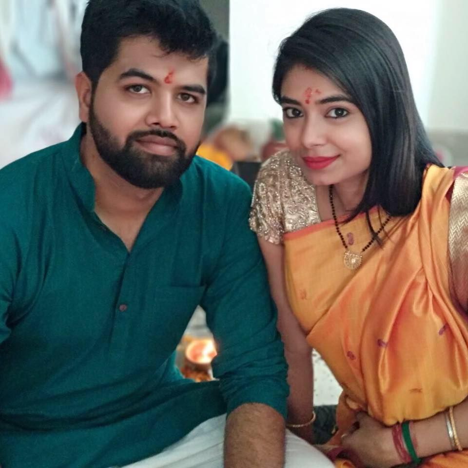Suneeta Rai com o marido