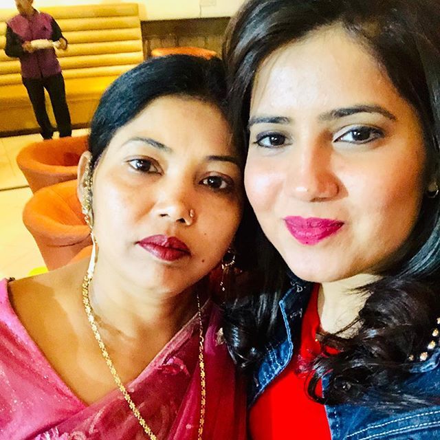 Priyanka Sharma avec sa mère