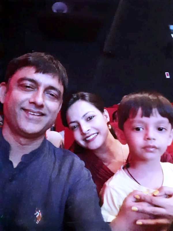Светлана Джа с мужем и сыном