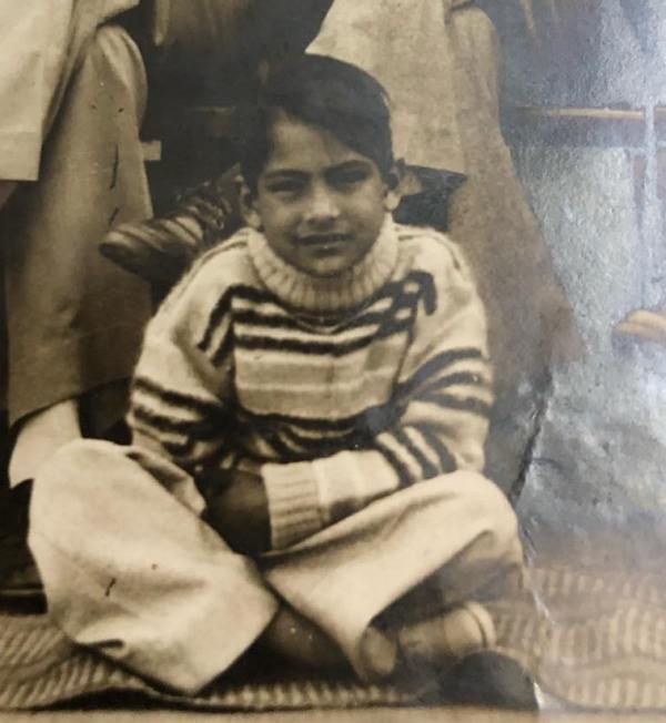 Sudhir Chaudhary in zijn jeugd
