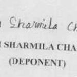Irom Sharmila Signatur