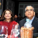 Aroon Purie mit seiner Frau Rekha Purie