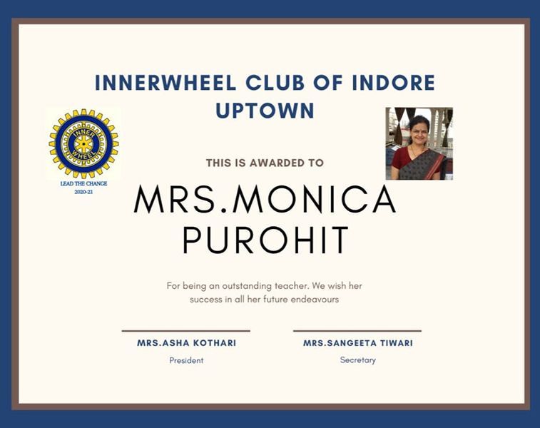 Monica Purohit - Giải thưởng Câu lạc bộ Bánh xe bên trong 2015-2016