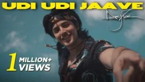   دانيال ظفر's signature on the poster of the song 'Udi Udi Jaave'
