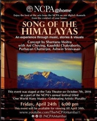   Shantanu Moitra's series of songs named 100 days in Himalayas which featured his journey to the Himalayas