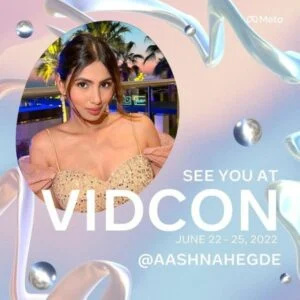   Aashna Hegde representou a comunidade de criadores indianos do Instagram internacionalmente na VidCon em Los Angeles