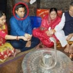   Veena Singh ailesiyle birlikte