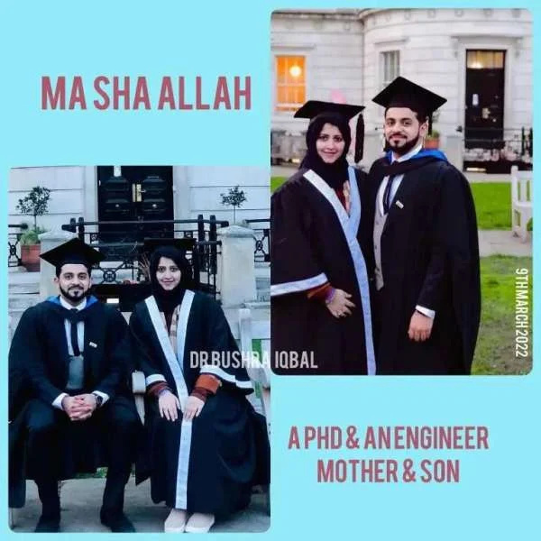   Ahmada Aamira's mother's post about his graduation